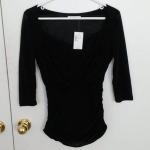Ricki's Sweetheart Neck Top w/sheer sleeves